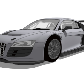 超精细汽车模型 奥迪 Audi R8 (2)